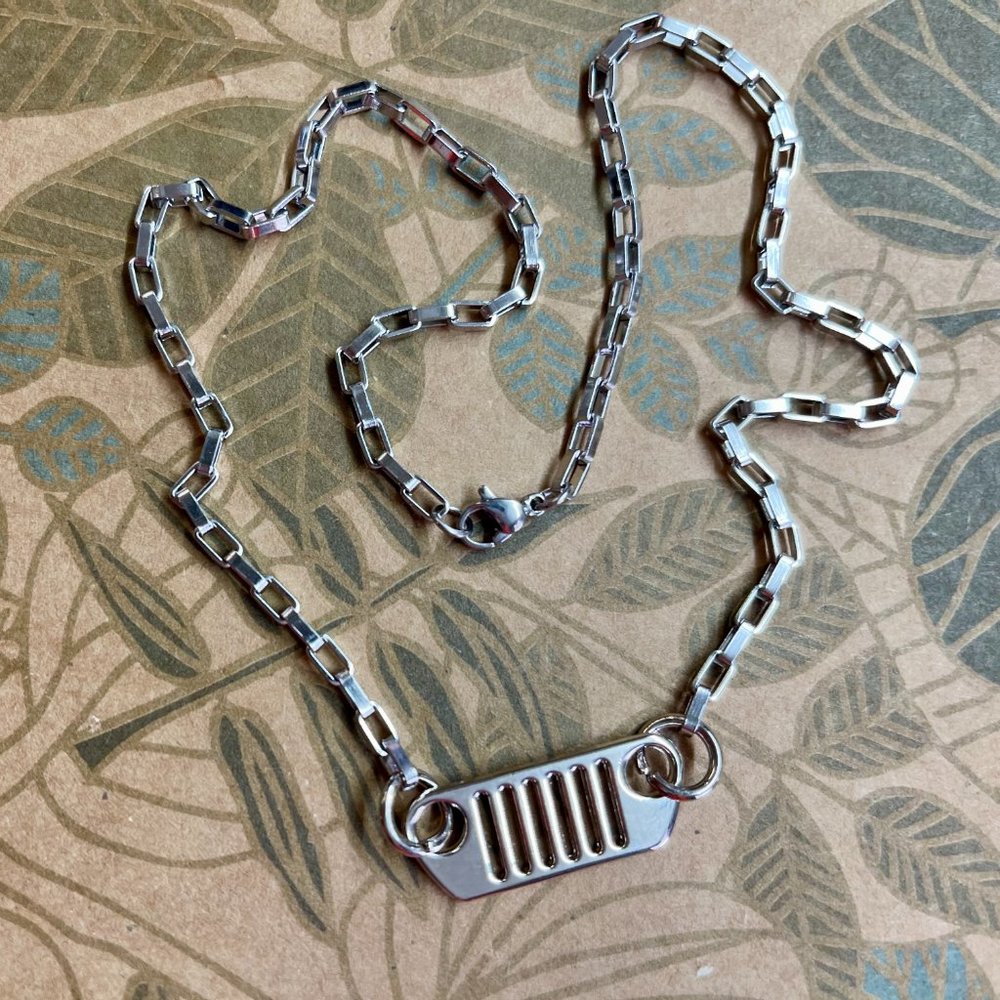 17" Off-road Grill NECKLACE for the 4x4 Enthusiasts! Unique & Fun!